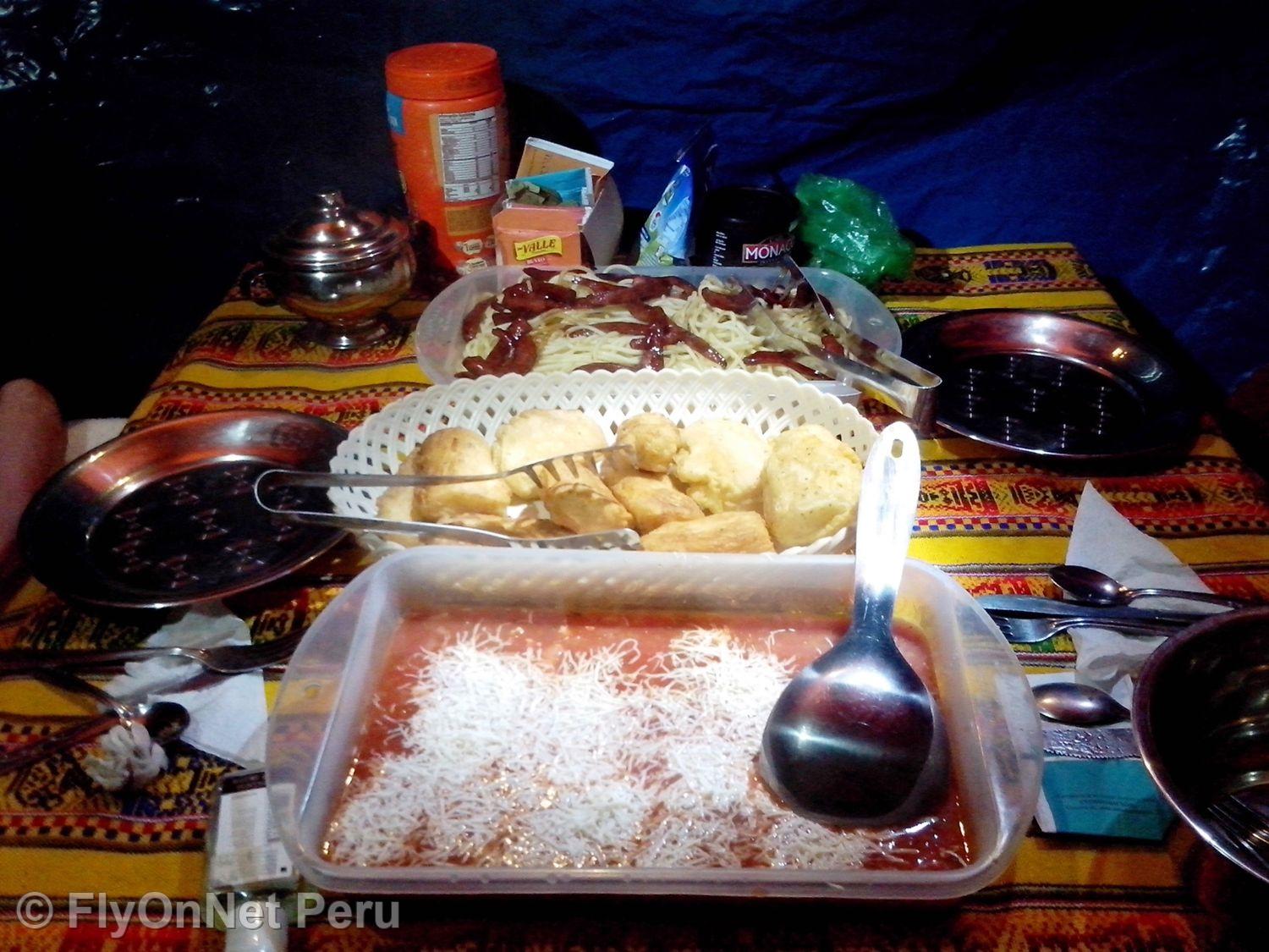 Photo Album: Meal during the trek, Inca Trail